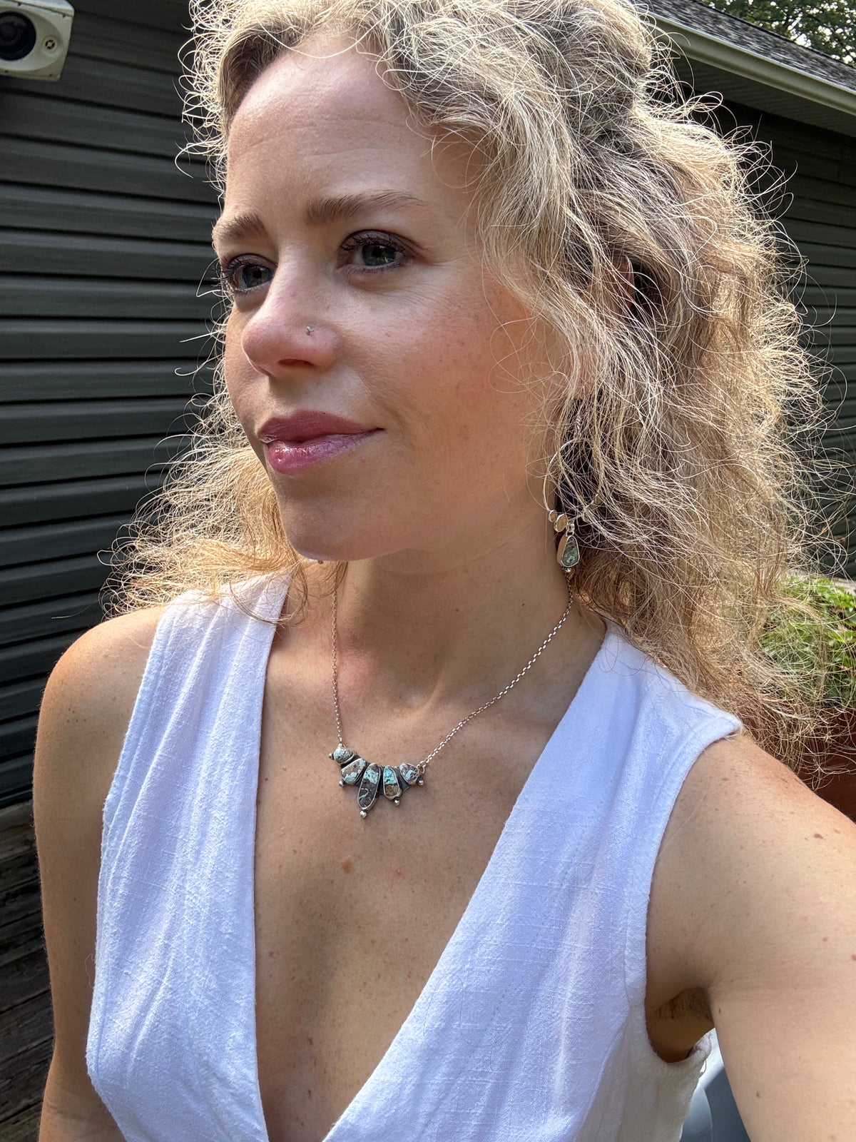 Dry Creek Turquoise Truckee Bib Necklace no. 1