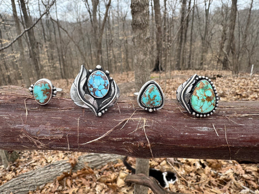 Golden Hills Statement Ring - size 8 1/4