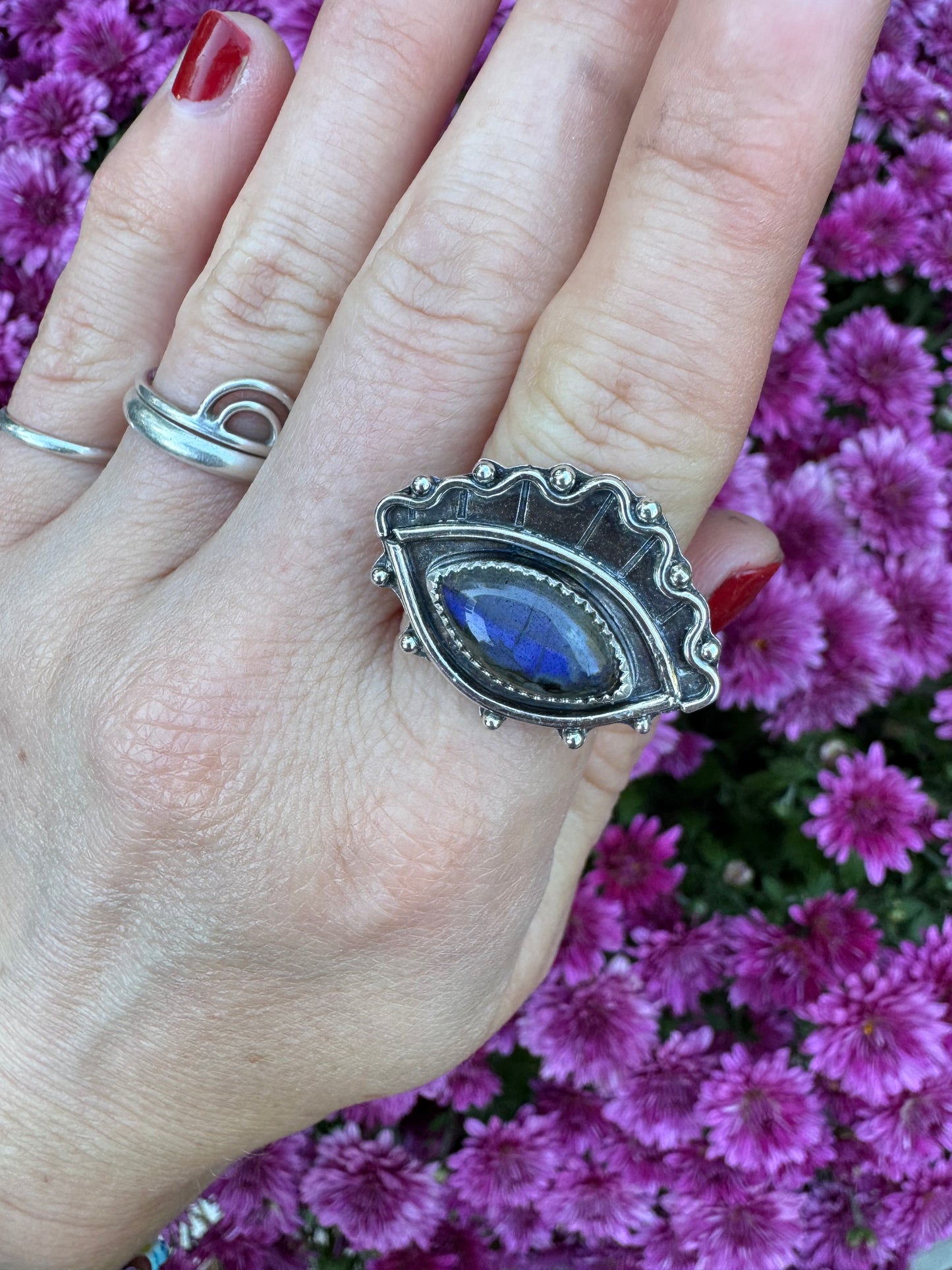 Labradorite "Seer" Ring - Size 5 1/4