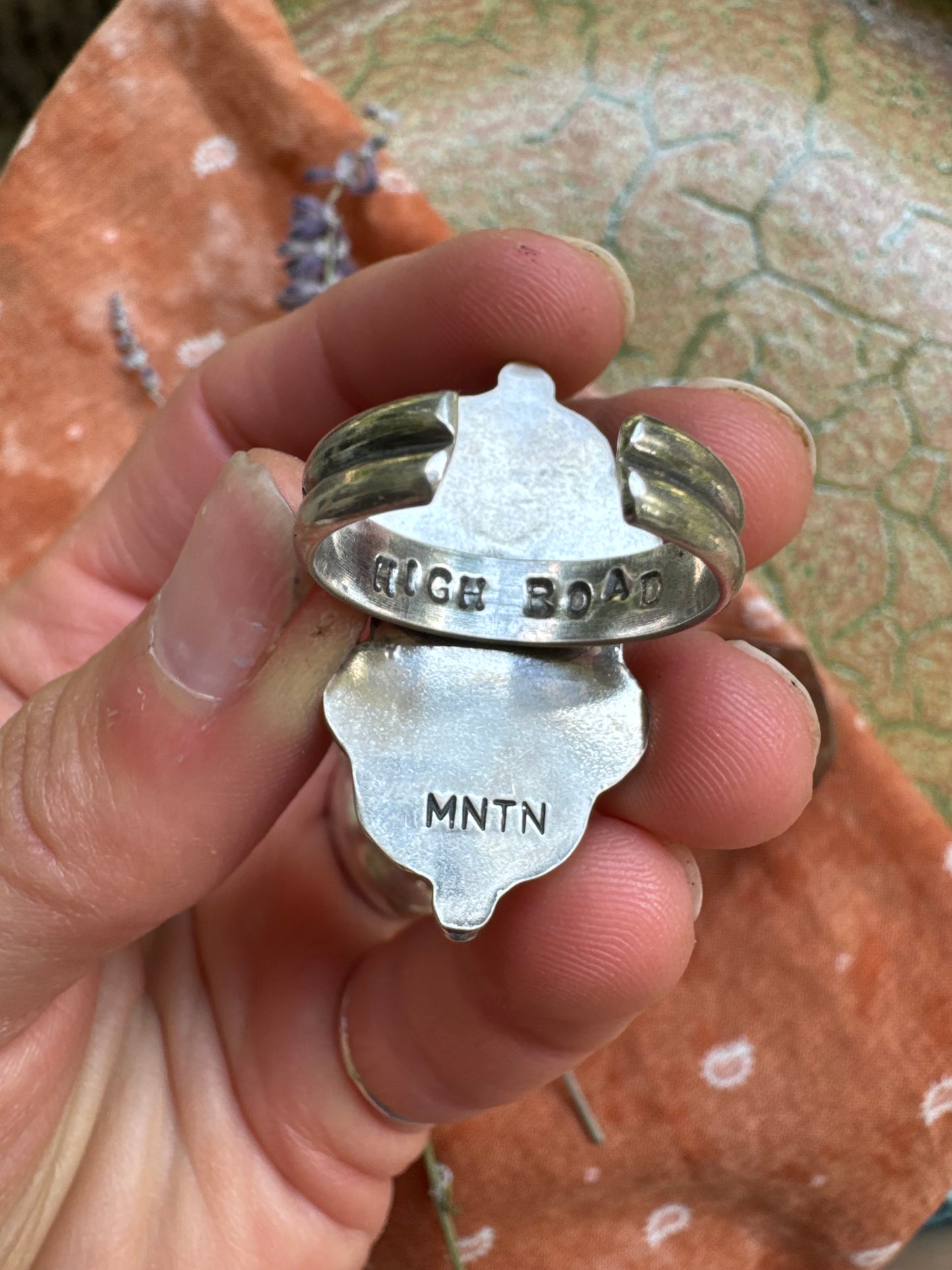 Carico Lake Turquoise Ring - Size 8,9,10 - adjustable
