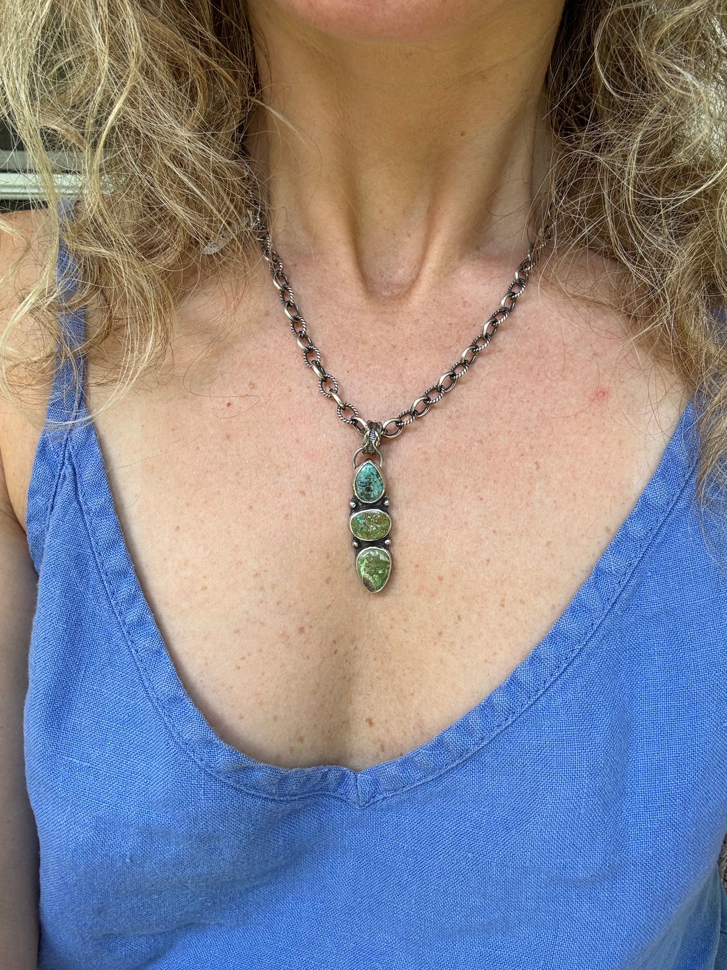 Carico Lake Turquoise Statement Pendant