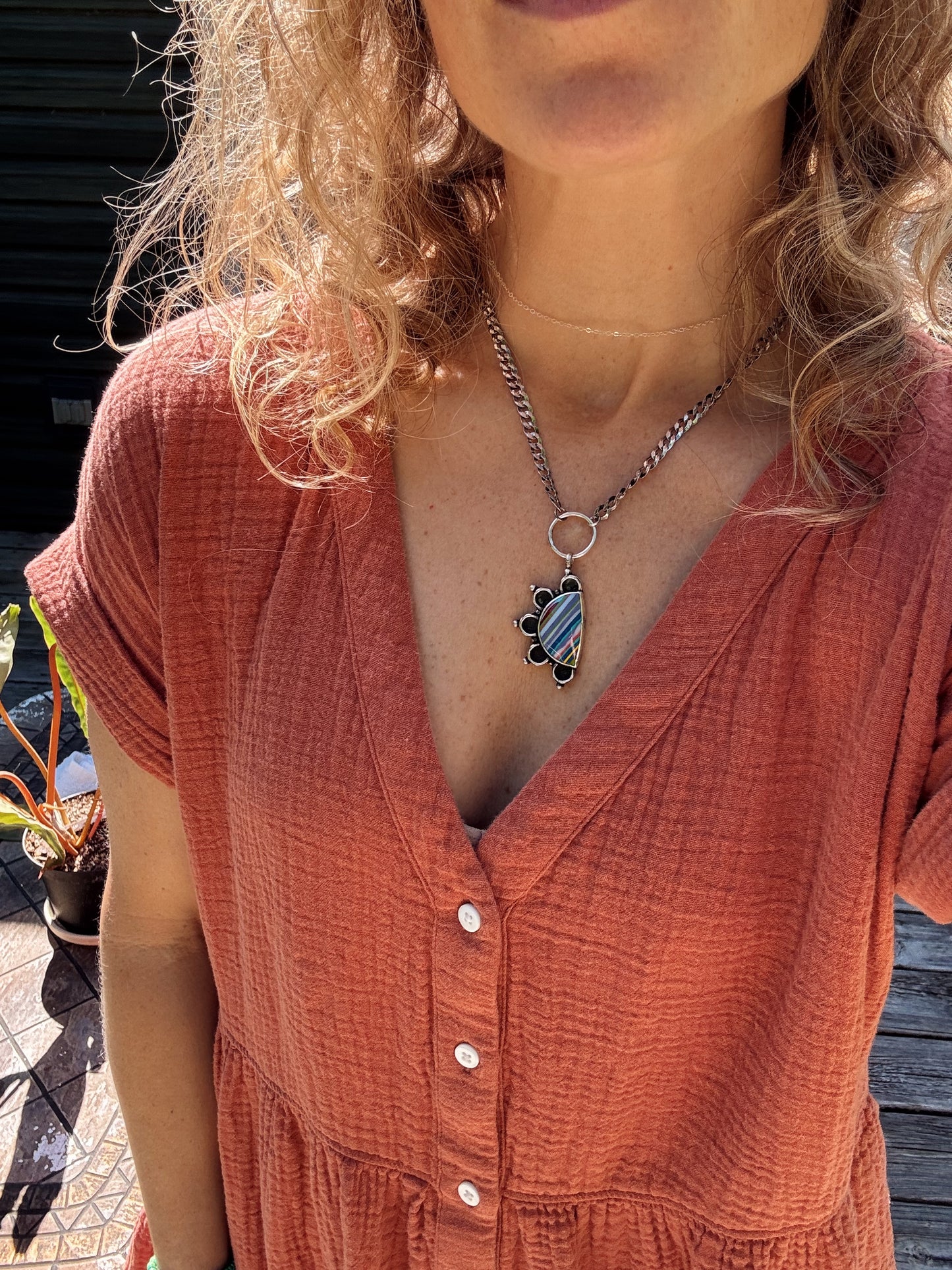 Sunrise Surfite Pendant