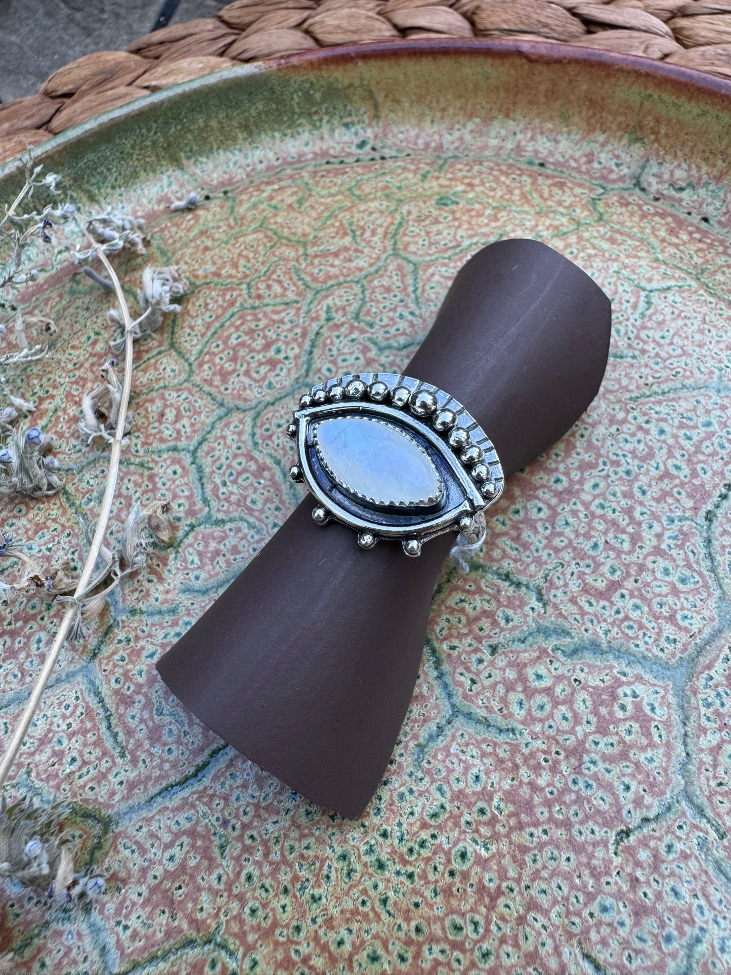 Moonstone "Seer" Ring - Size 8