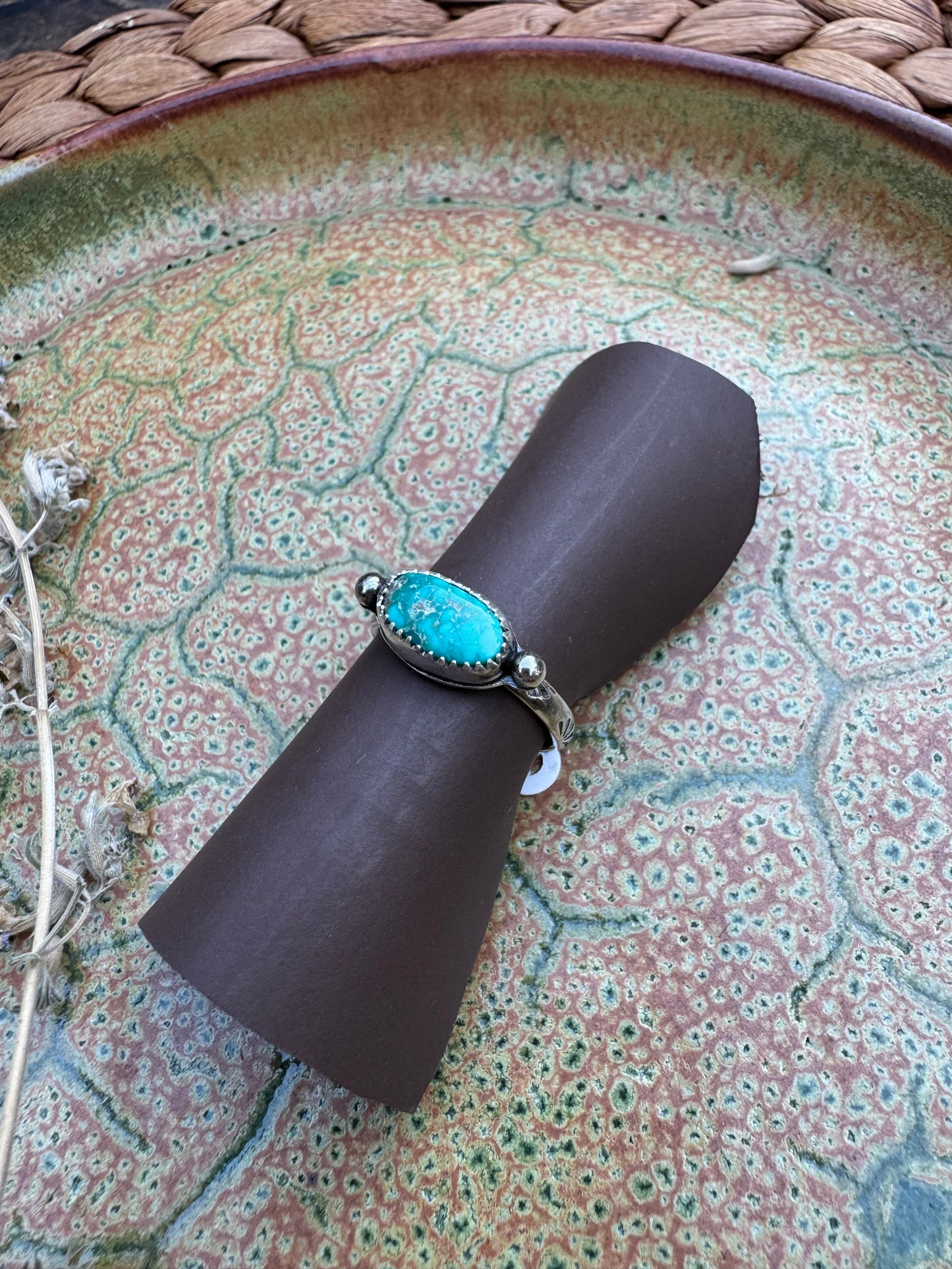 Cripple Creek Turquoise Waypoint Ring - Size 8