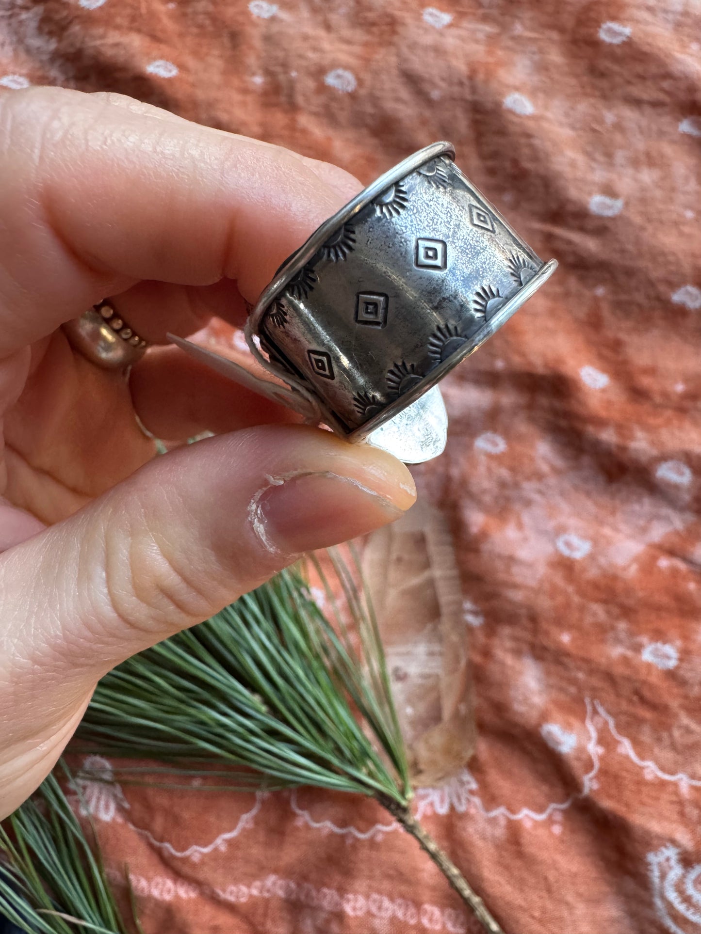 White Buffalo Statement ring - size 11