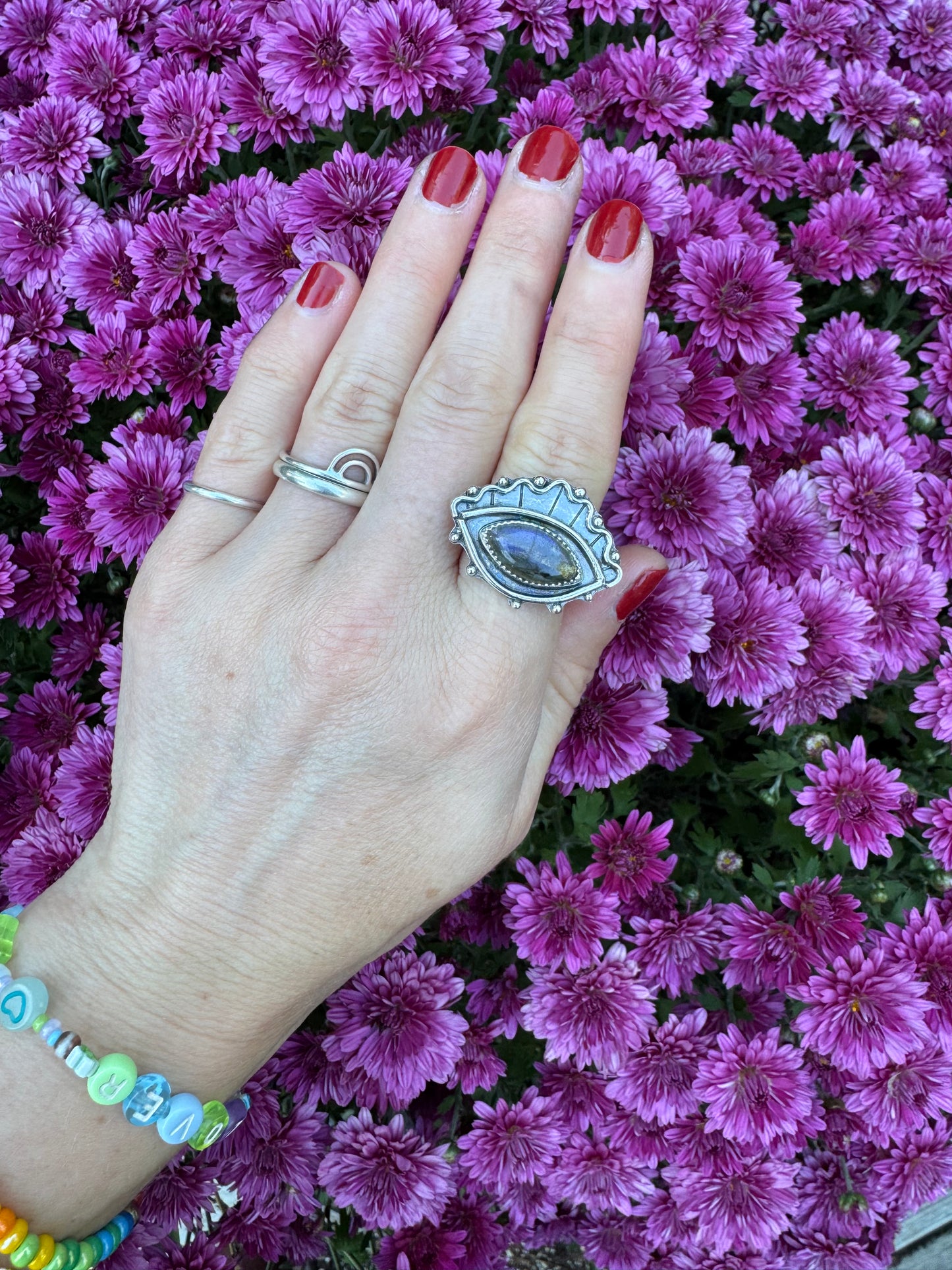 Labradorite "Seer" Ring - Size 5 1/4