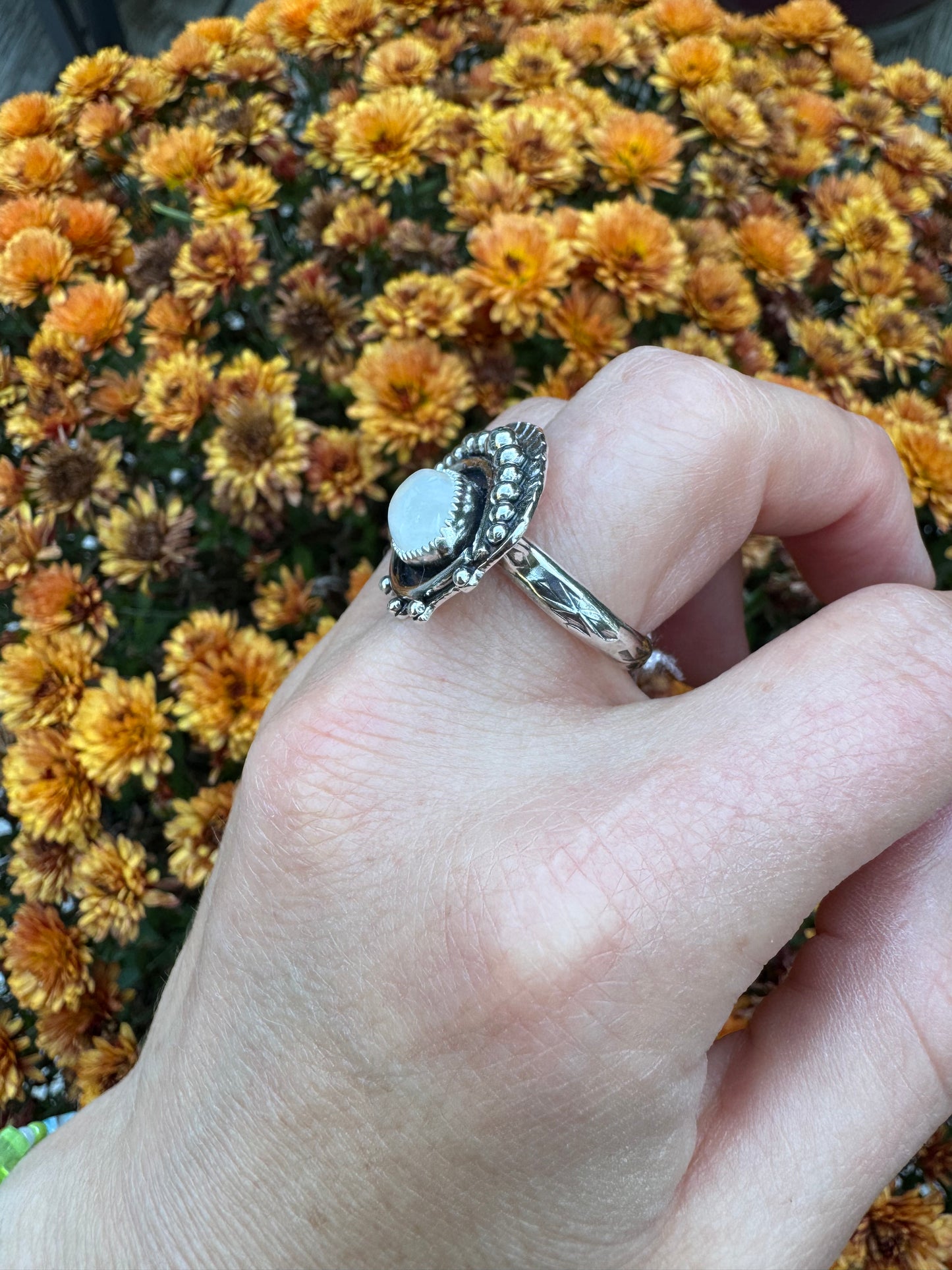 Moonstone "Seer" Ring - Size 8