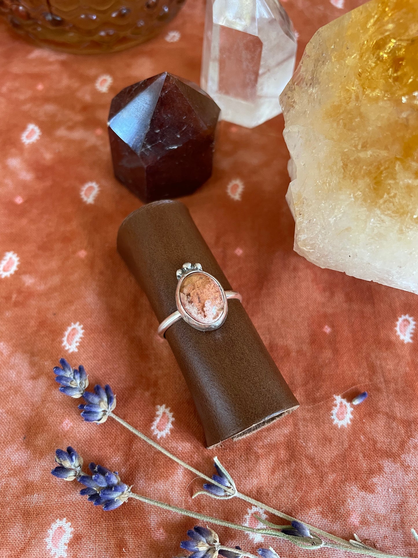 Mexican Fire Opal Ring - size 9