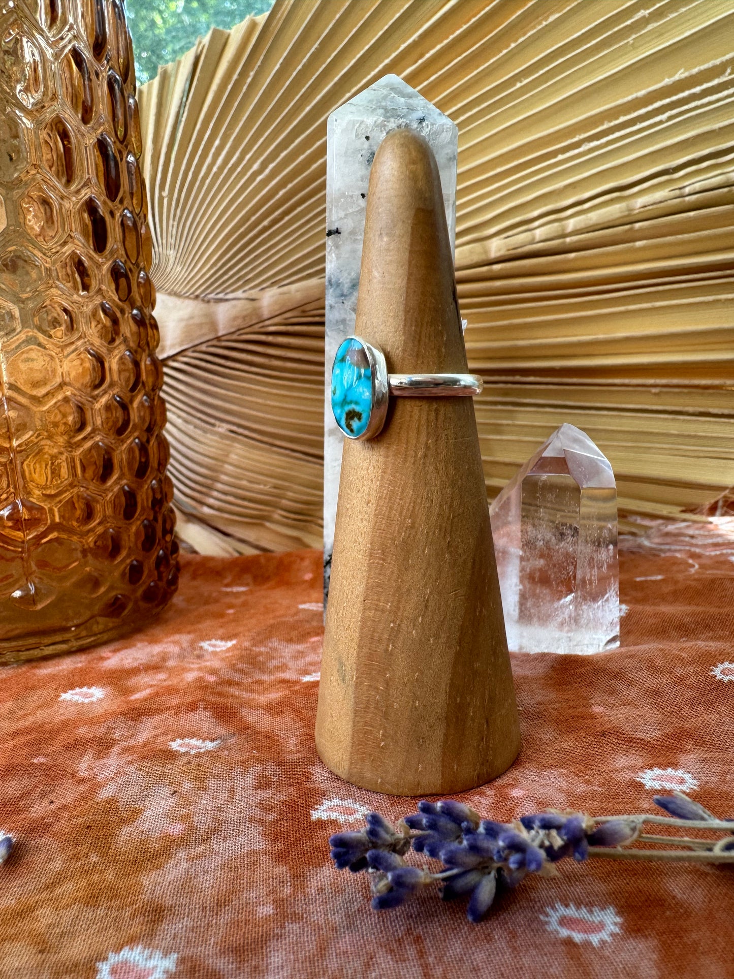 Kingman Turquoise Ring - size 5 1/2