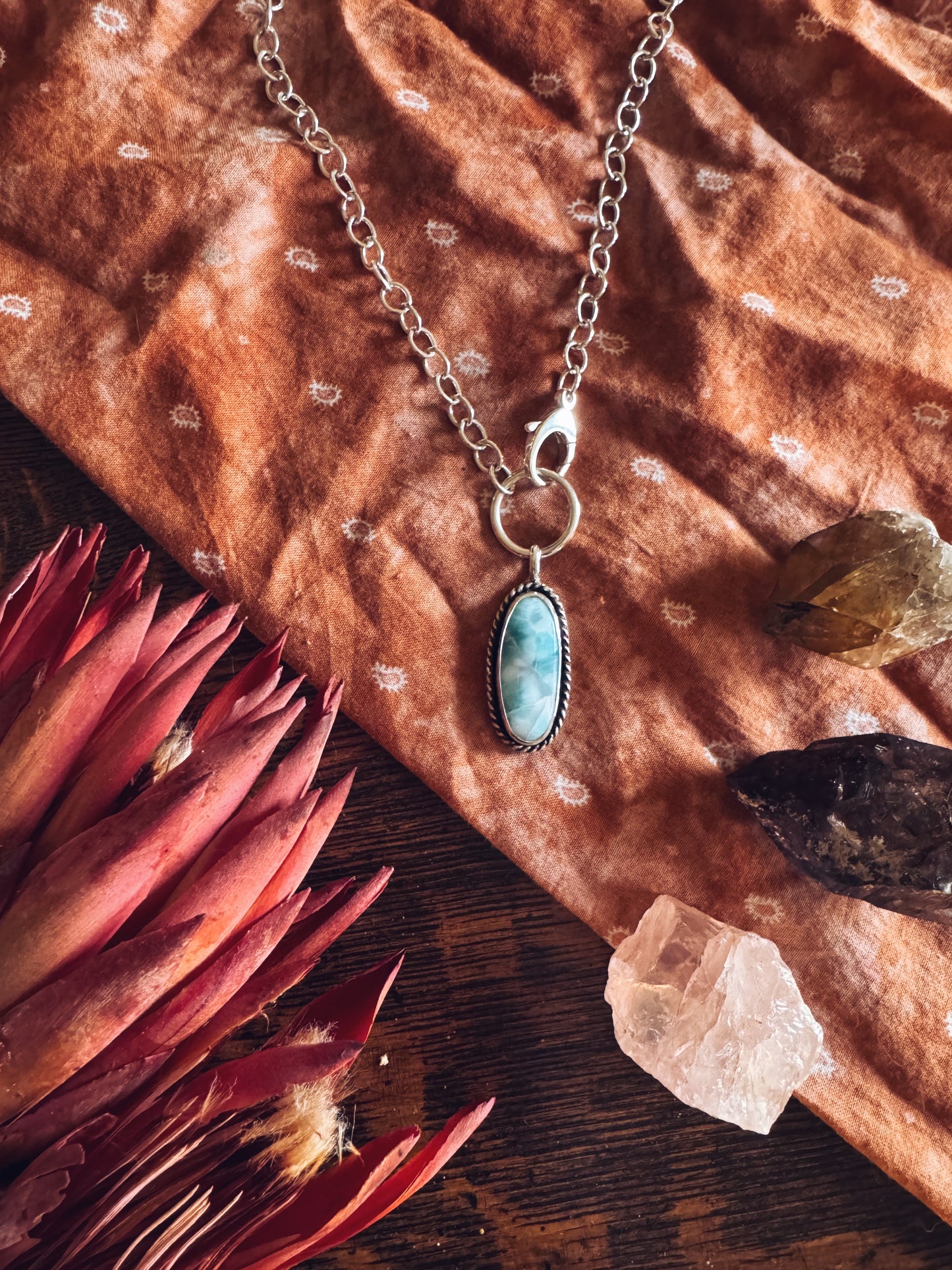 Larimar "Odell" Necklace