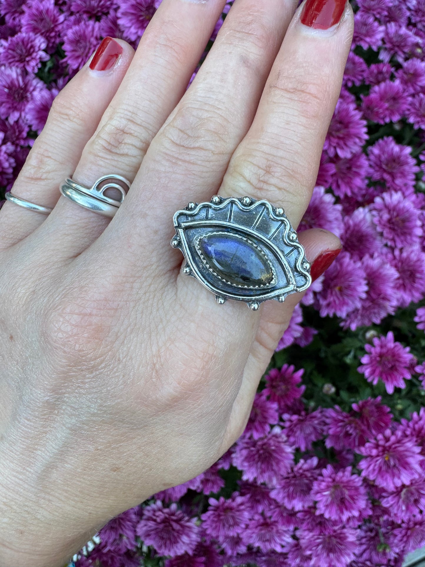Labradorite "Seer" Ring - Size 5 1/4
