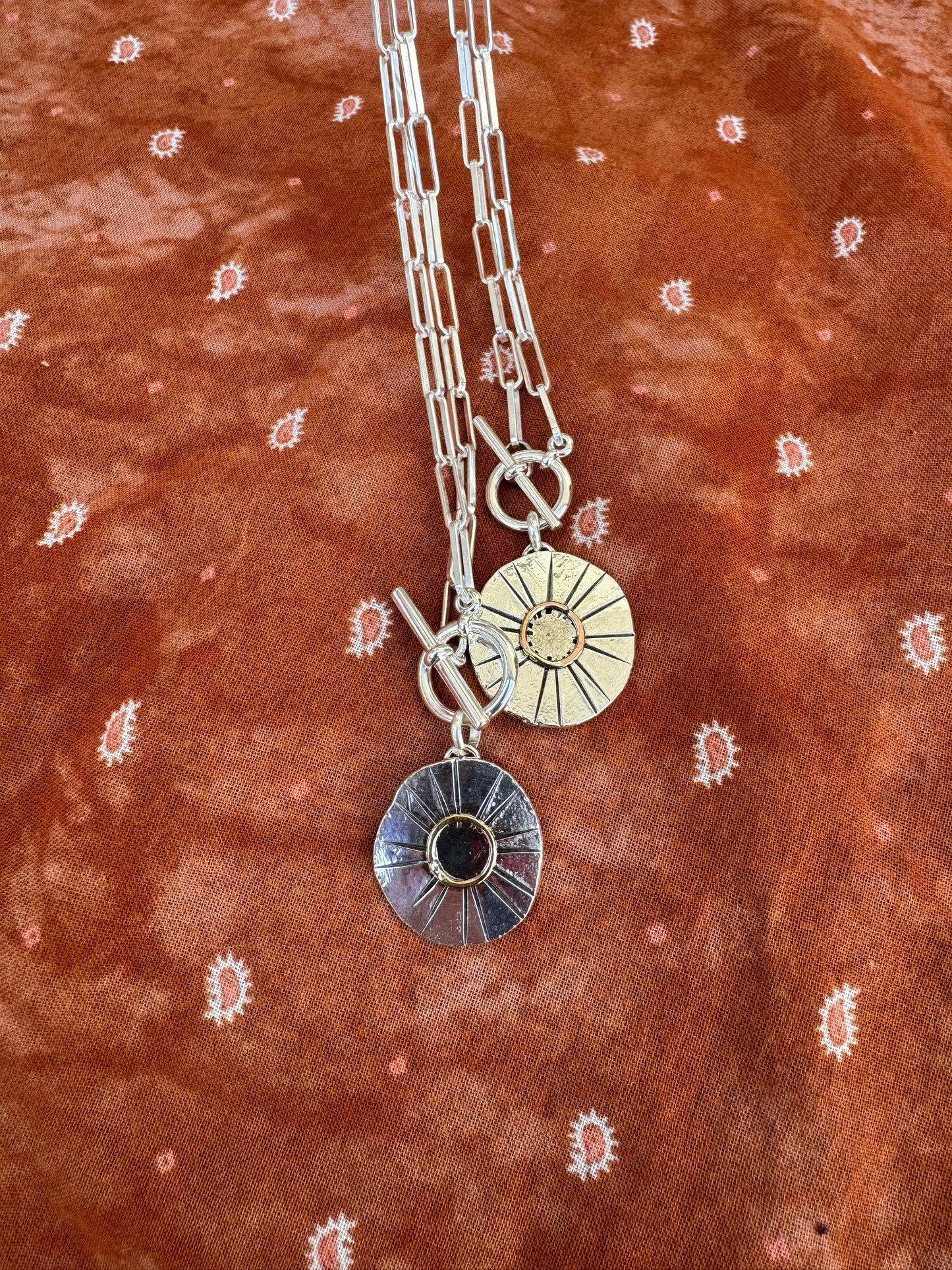 Eclipse Talisman *made to order - Paperclip Style Chain