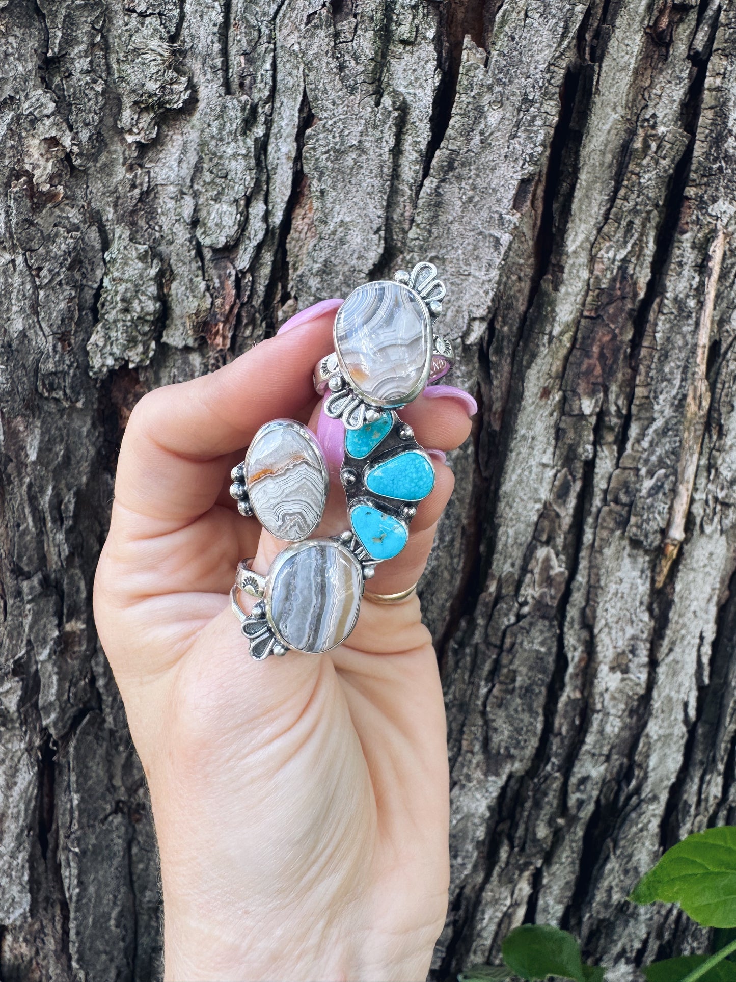 Lace Agate - size 8