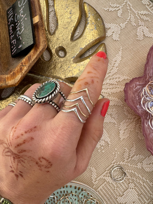 "Peak" 14k GF Stacker Ring