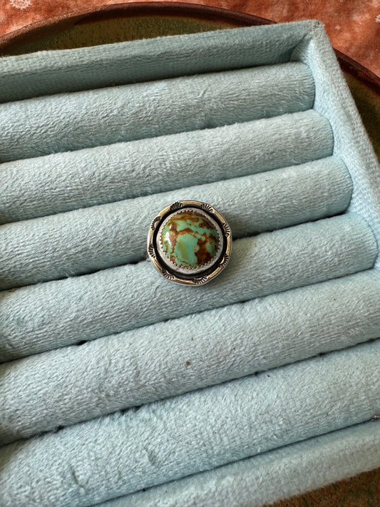 Royston Turquoise "Compass" Ring - Size 8 1/2