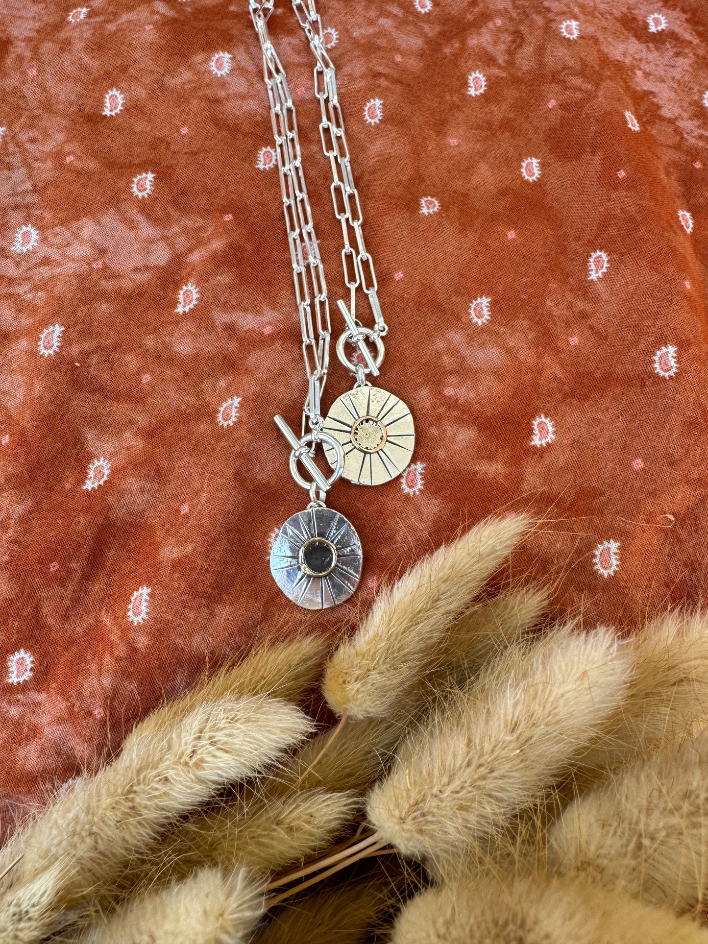 Eclipse Talisman *made to order - Paperclip Style Chain