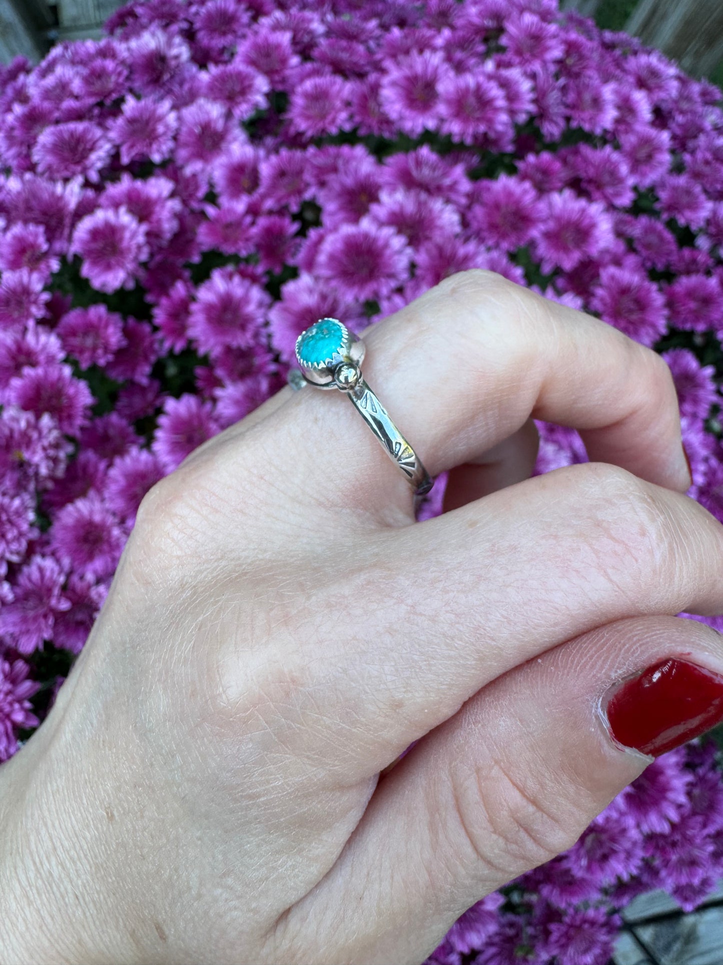 Cripple Creek Turquoise Waypoint Ring - Size 8