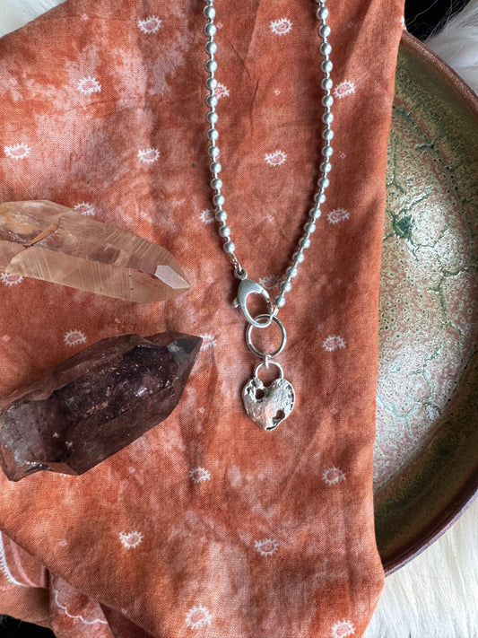 Scrappy Heart Pendant