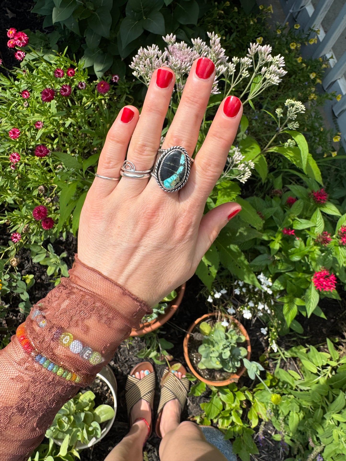 Black Jack Turquoise "Ranger" Ring - Size 9