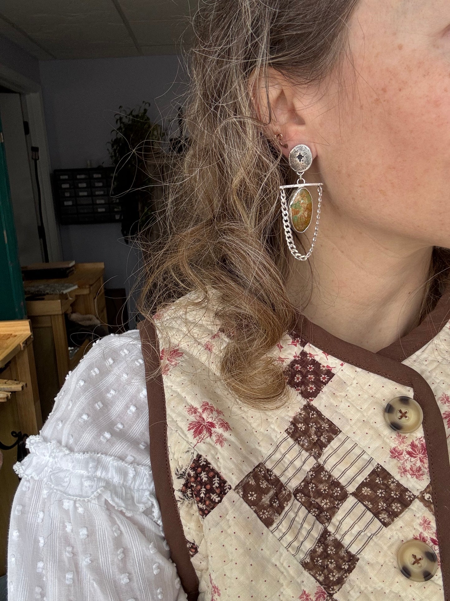 Evans "Jefferson" Statement earrings