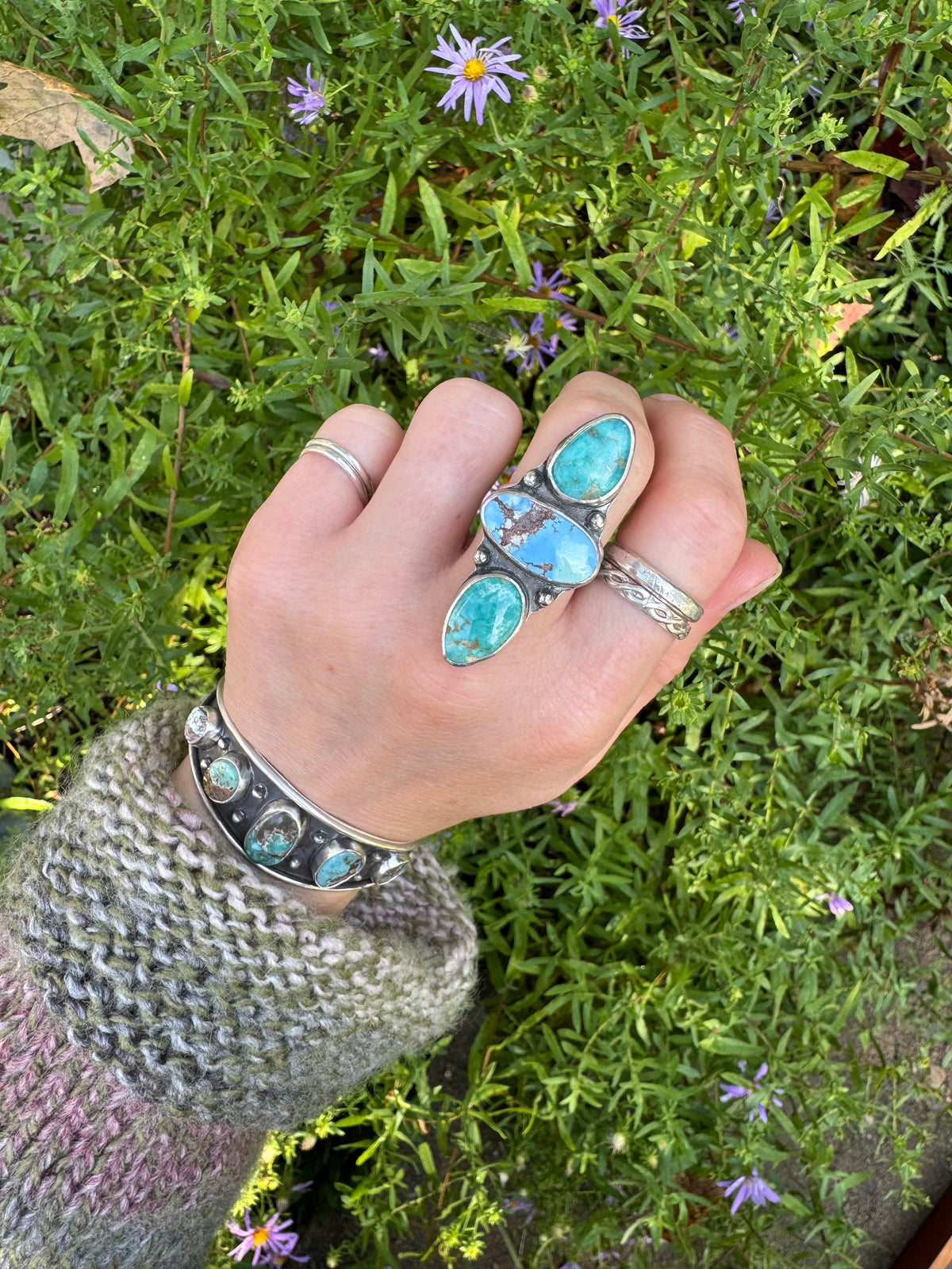 Golden Hills & Fox Turquoise - Size 7 1/2