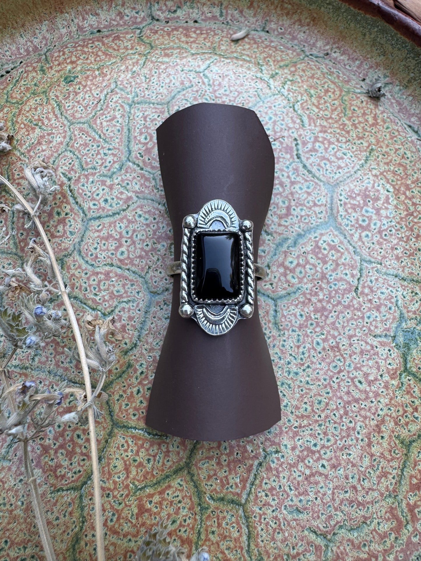 Onyx "Castella" Ring - Size 10 1/4