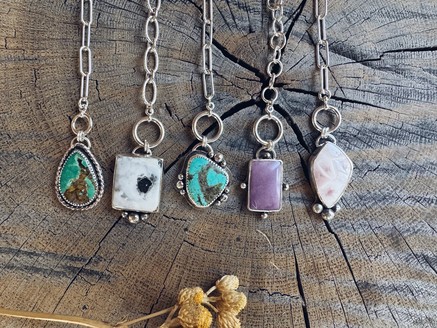 White Buffalo Donner Toggle Necklace