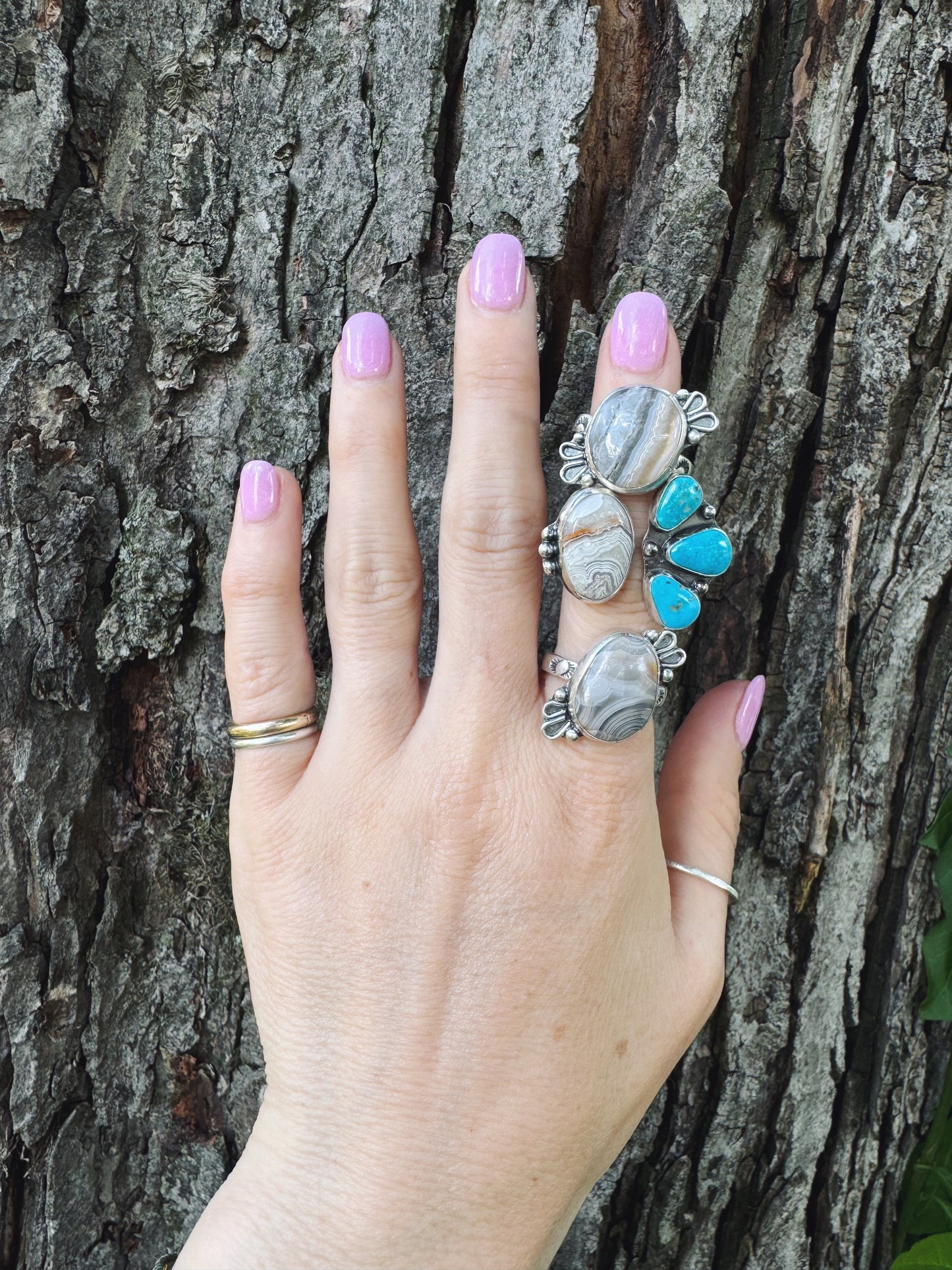 Lace Agate - size 8