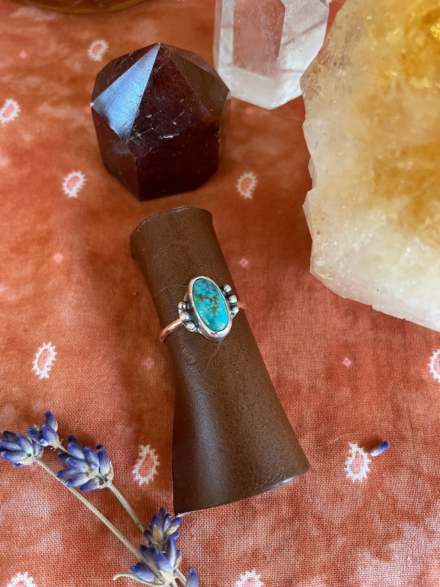 Carico Lake "Chelan" Turquoise ring - size 6 1/4