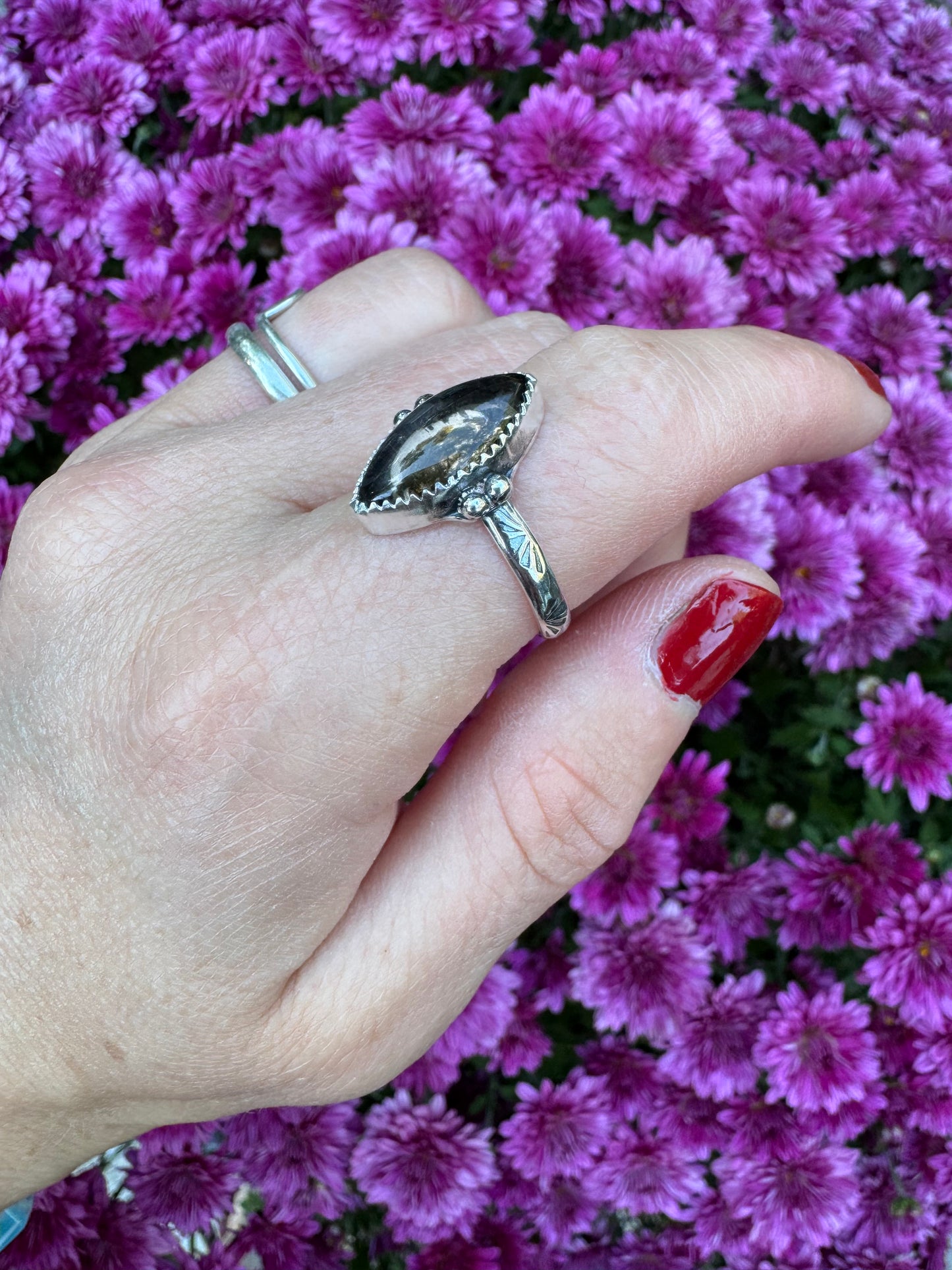 Smokey Quartz Waypoint Ring - Size 6 1/2