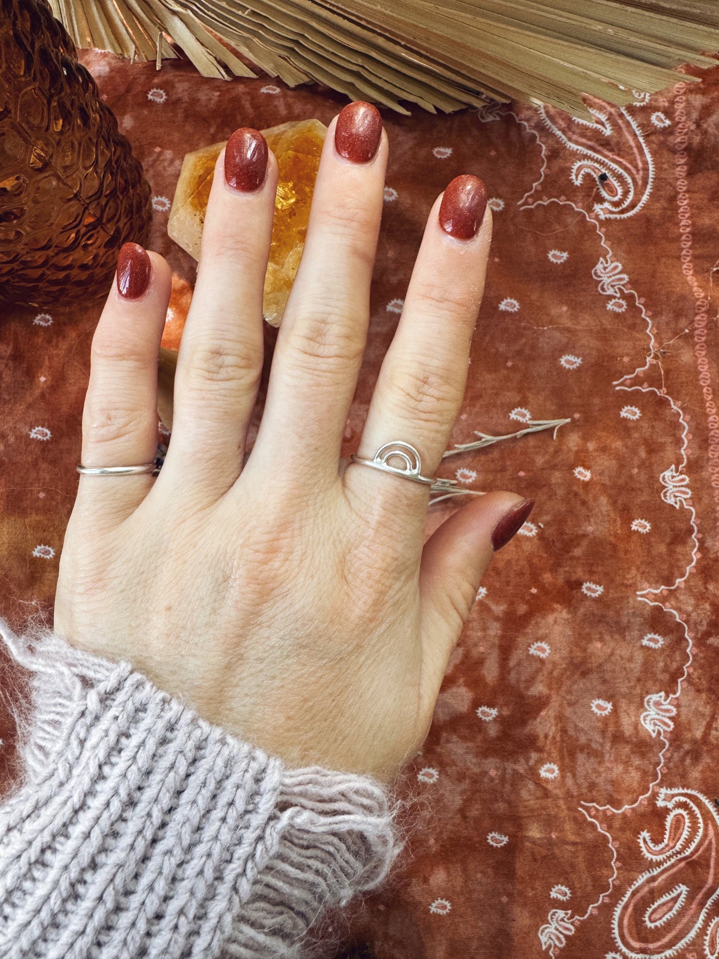 Rainbow Ring in Sterling Silver