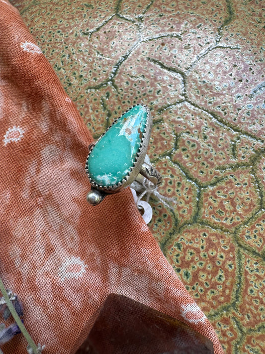 Carico Lake Turquoise Ring - Size 5 3/4