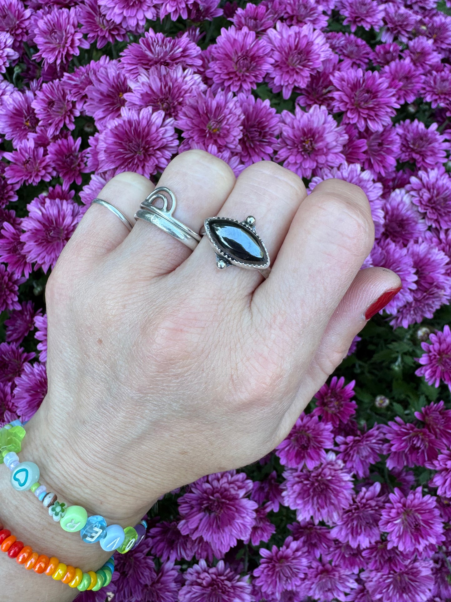 Hematite Waypoint Ring - Size 9