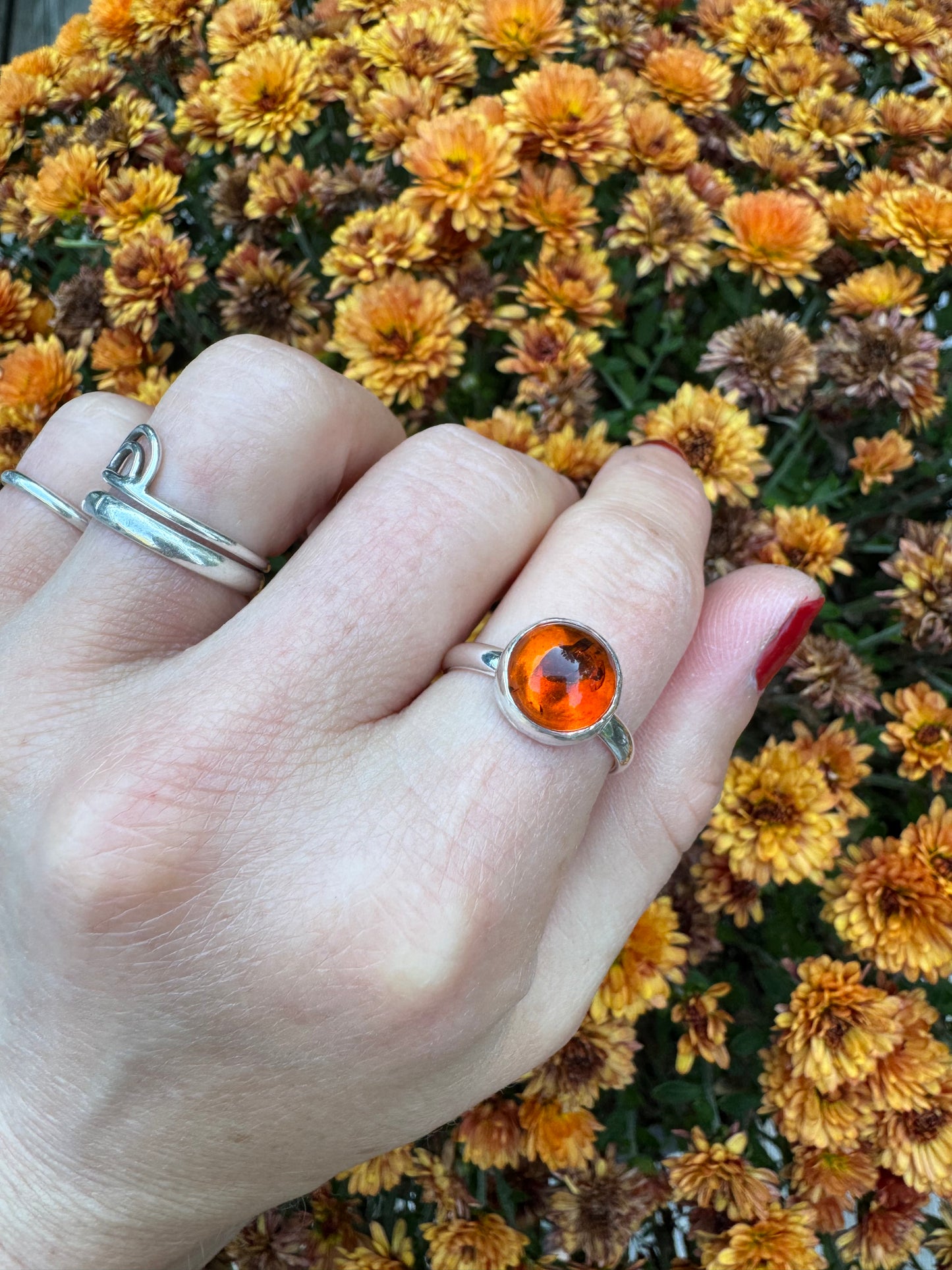 Amber Ring no. 2 - Size 7