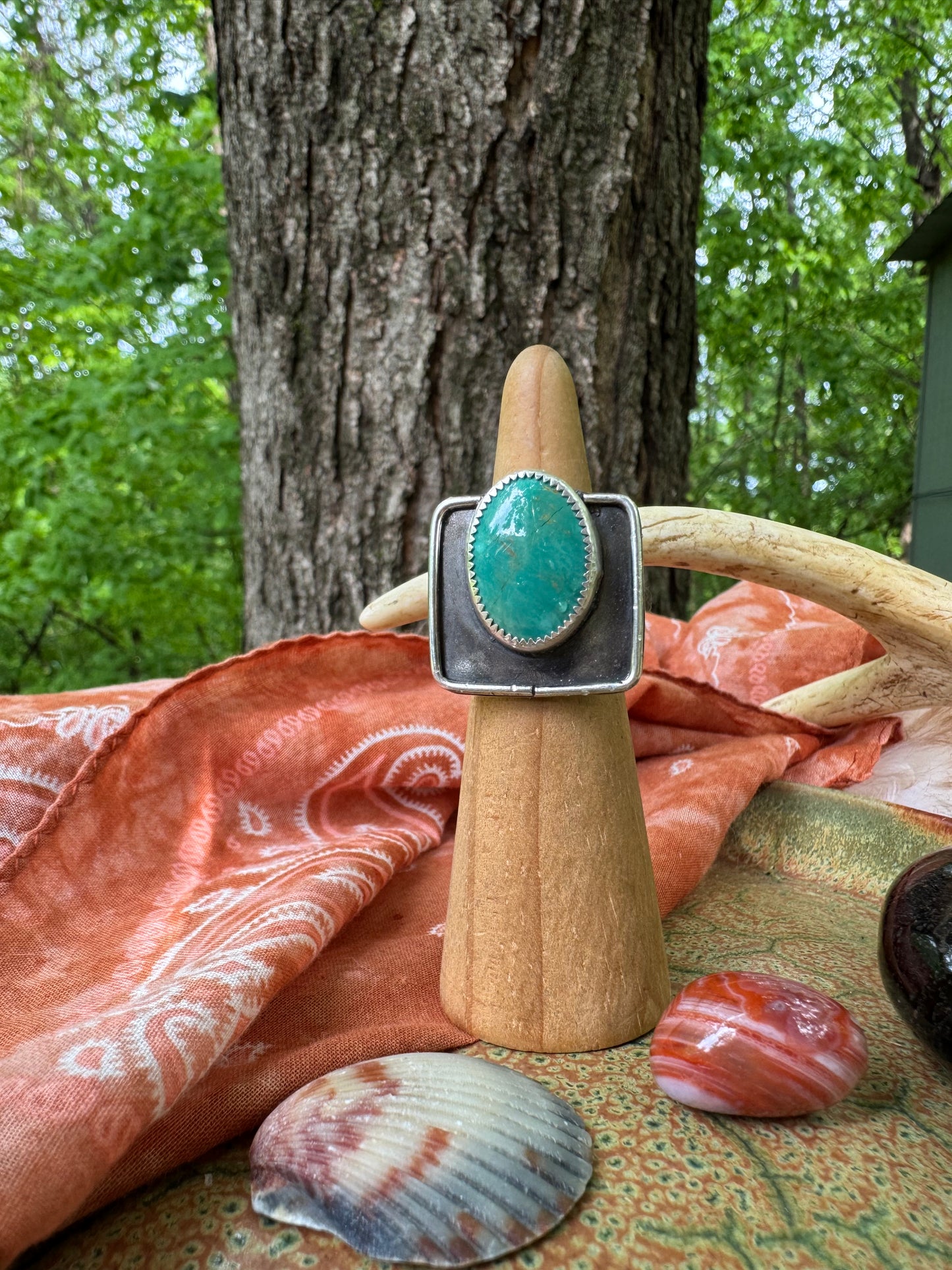 Evans Turquoise Ring - size 6 1/4