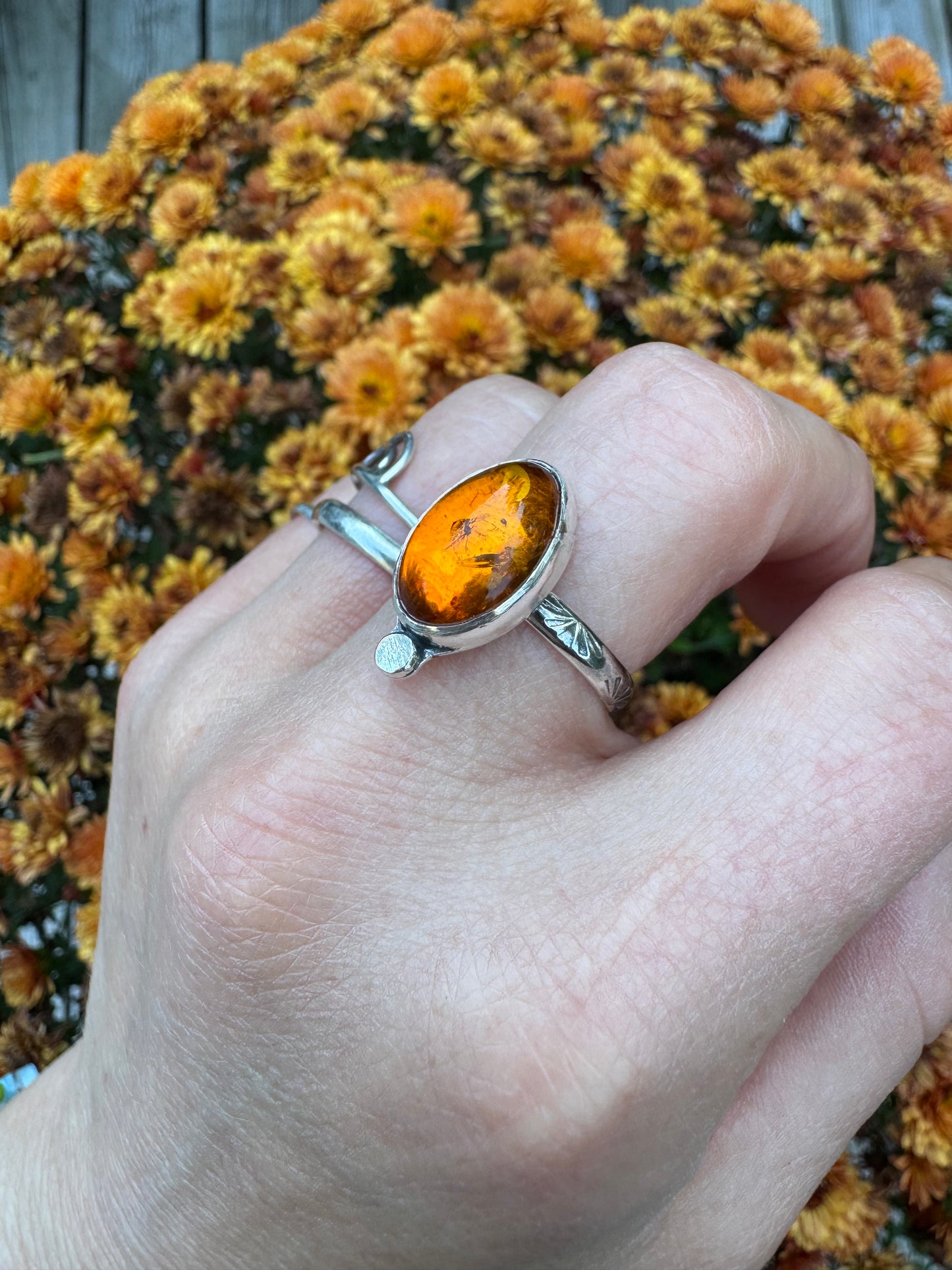 Amber Ring - Size 7