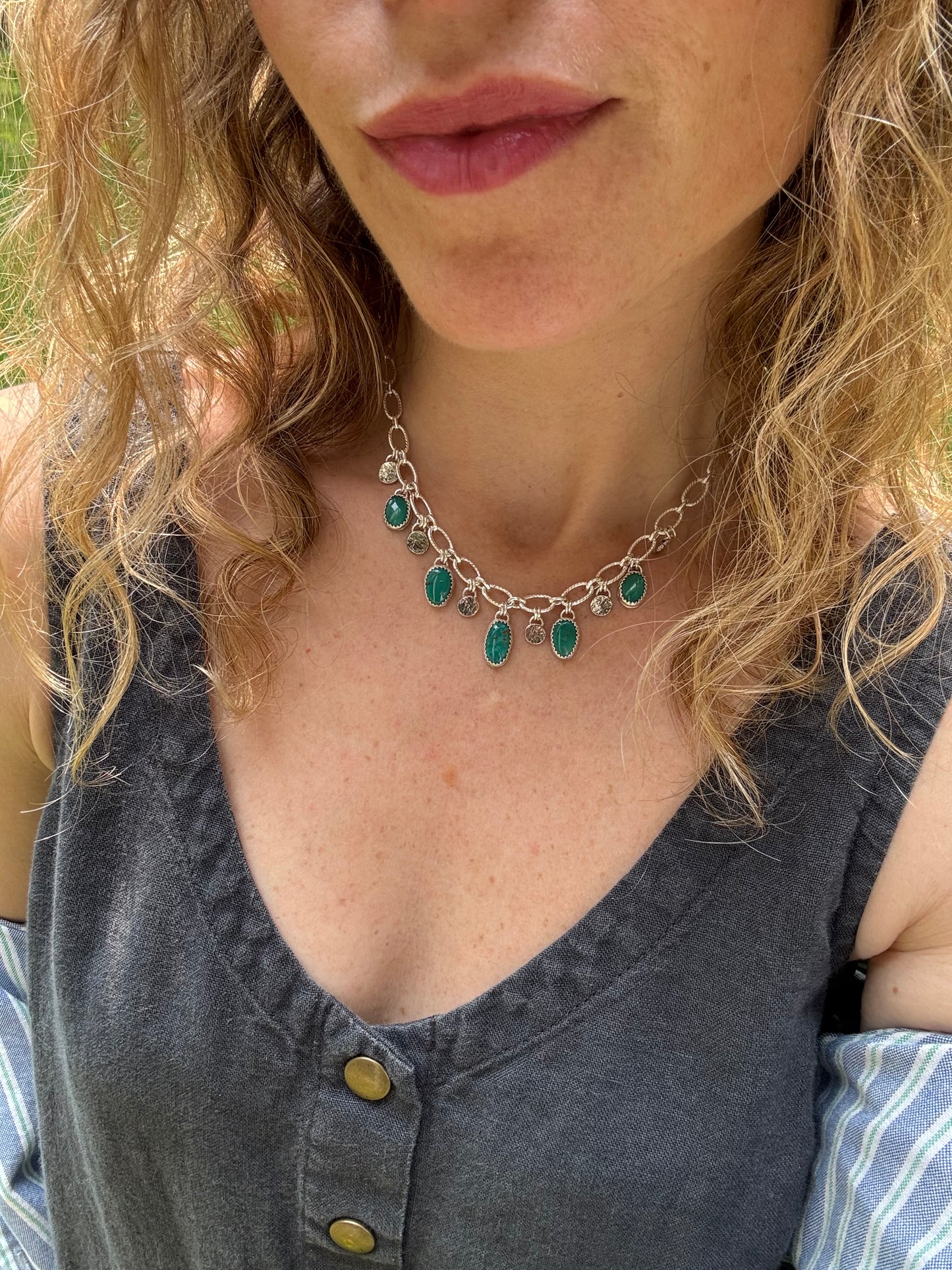 Sonoran Gem Turquoise "Minaret" Necklace