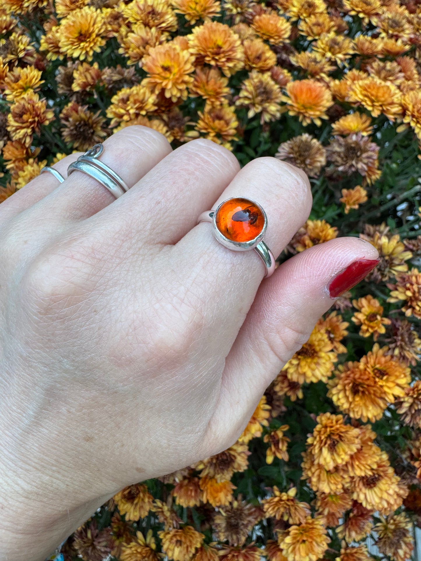 Amber Ring no. 2 - Size 7