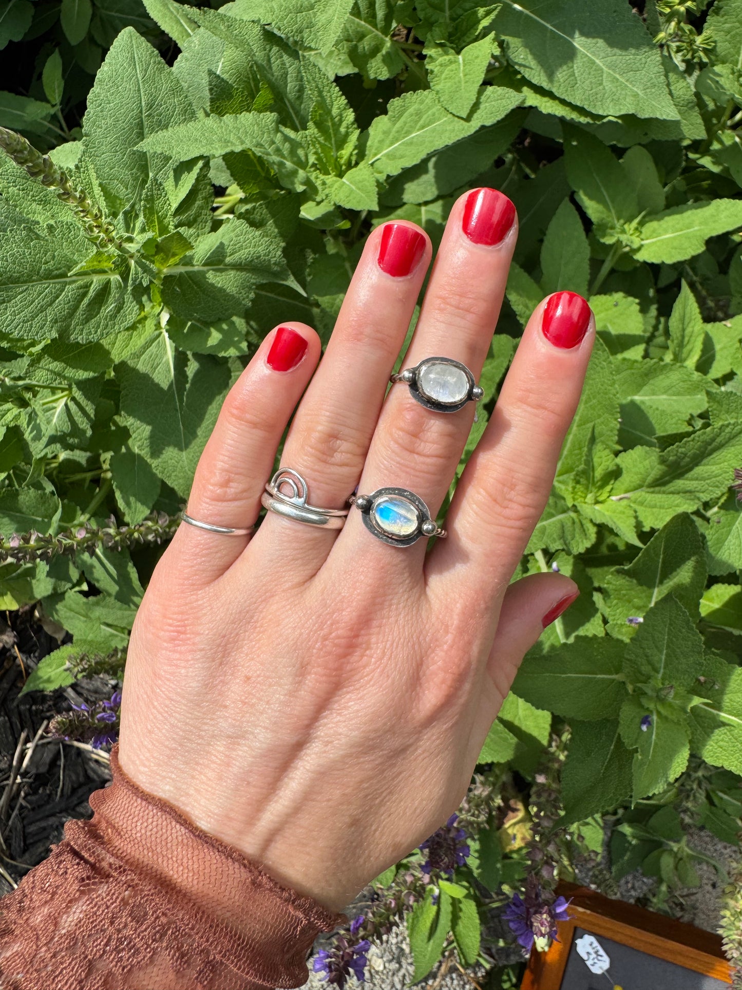 Moonstone "Hat Creek" Ring - Size 8 3/4