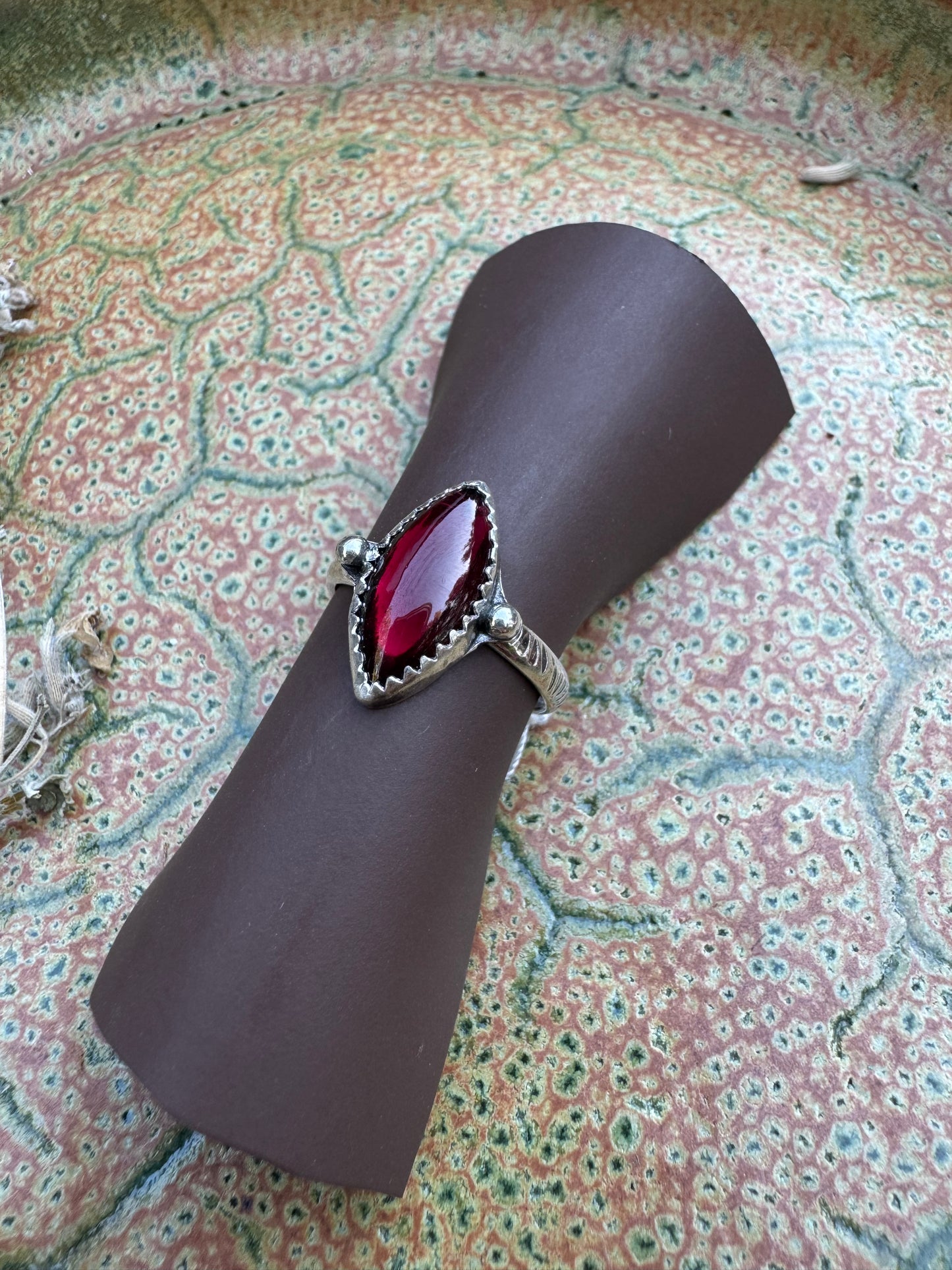 Rhodolite Garnet Waypoint Ring - Size 7 1/2