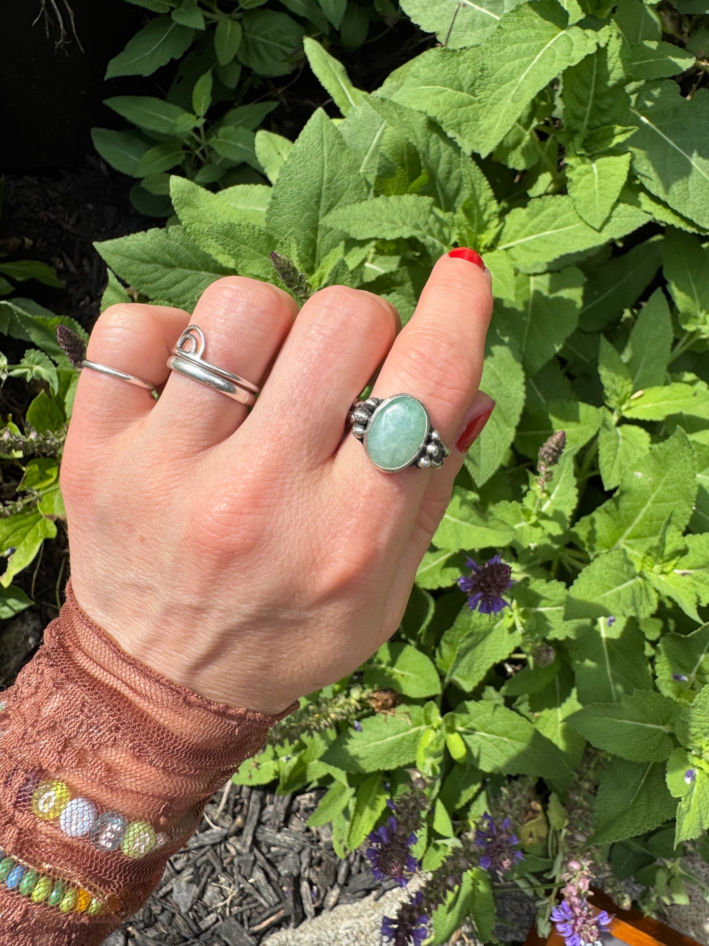 Jade "Waypoint" Ring - Size 8 1/4
