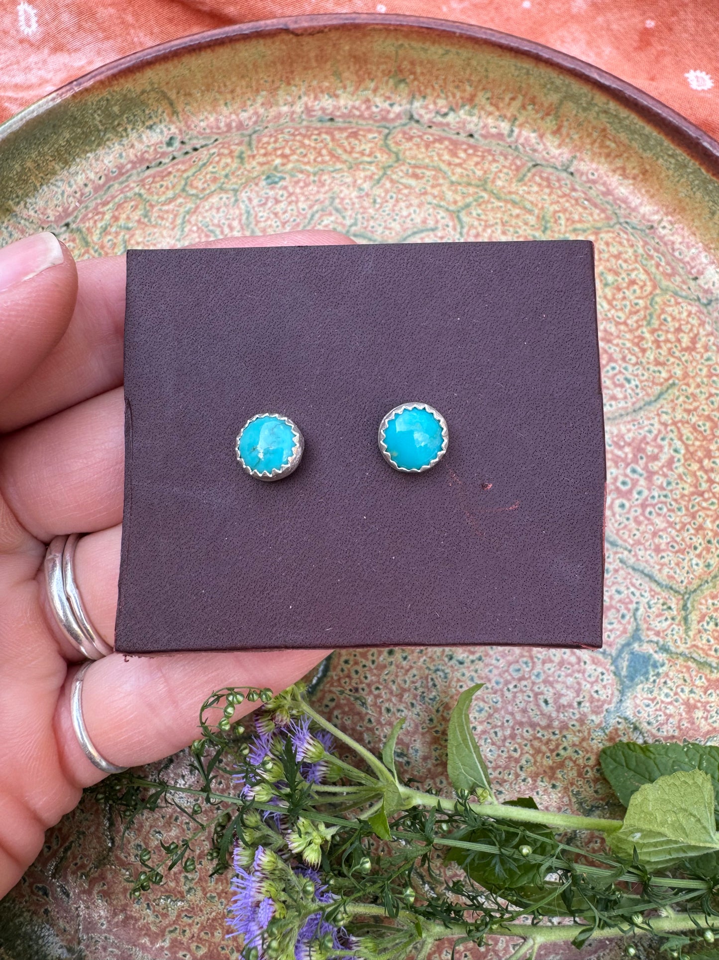 Sonoran Gem Turquoise Studs no.1