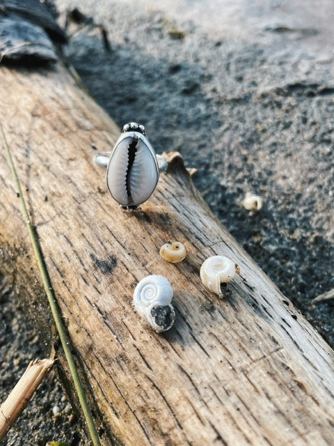 Cowrie Shell Ring