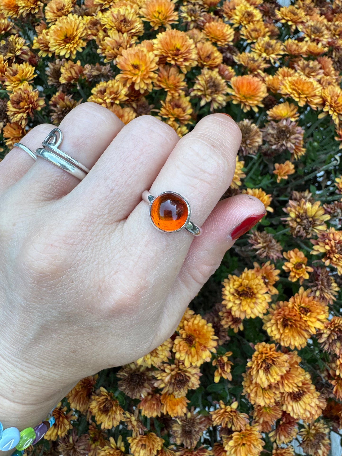 Amber Ring no. 2 - Size 7