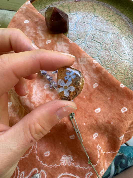Deposit - made to order MT Agate + Botanicals no.4