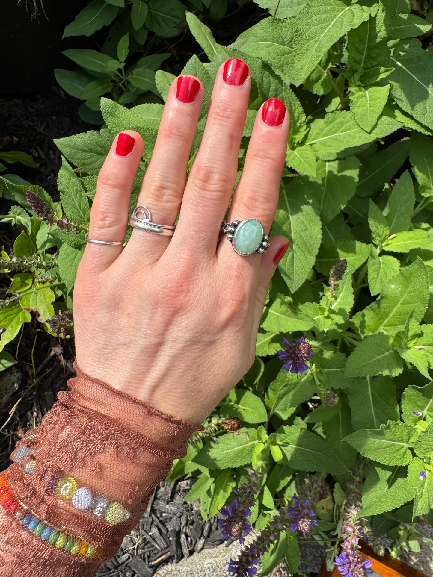 Jade "Waypoint" Ring - Size 8 1/4
