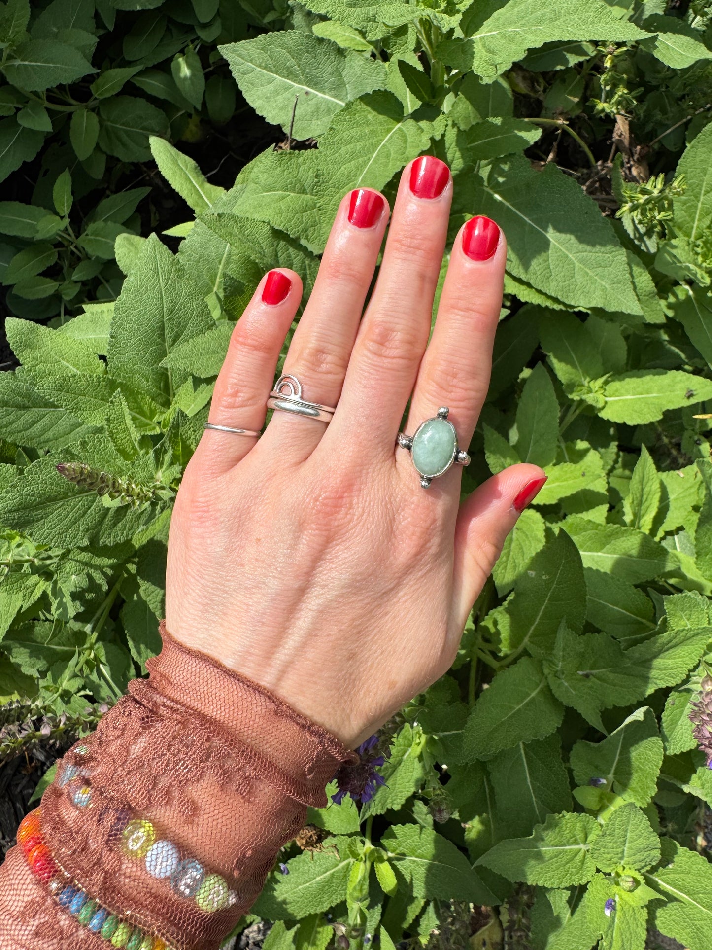 Jade "Waypoint" Ring - Size 7 1/2