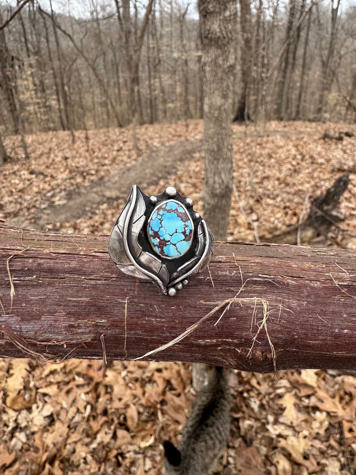 Golden Hills Statement Ring - size 8 1/4