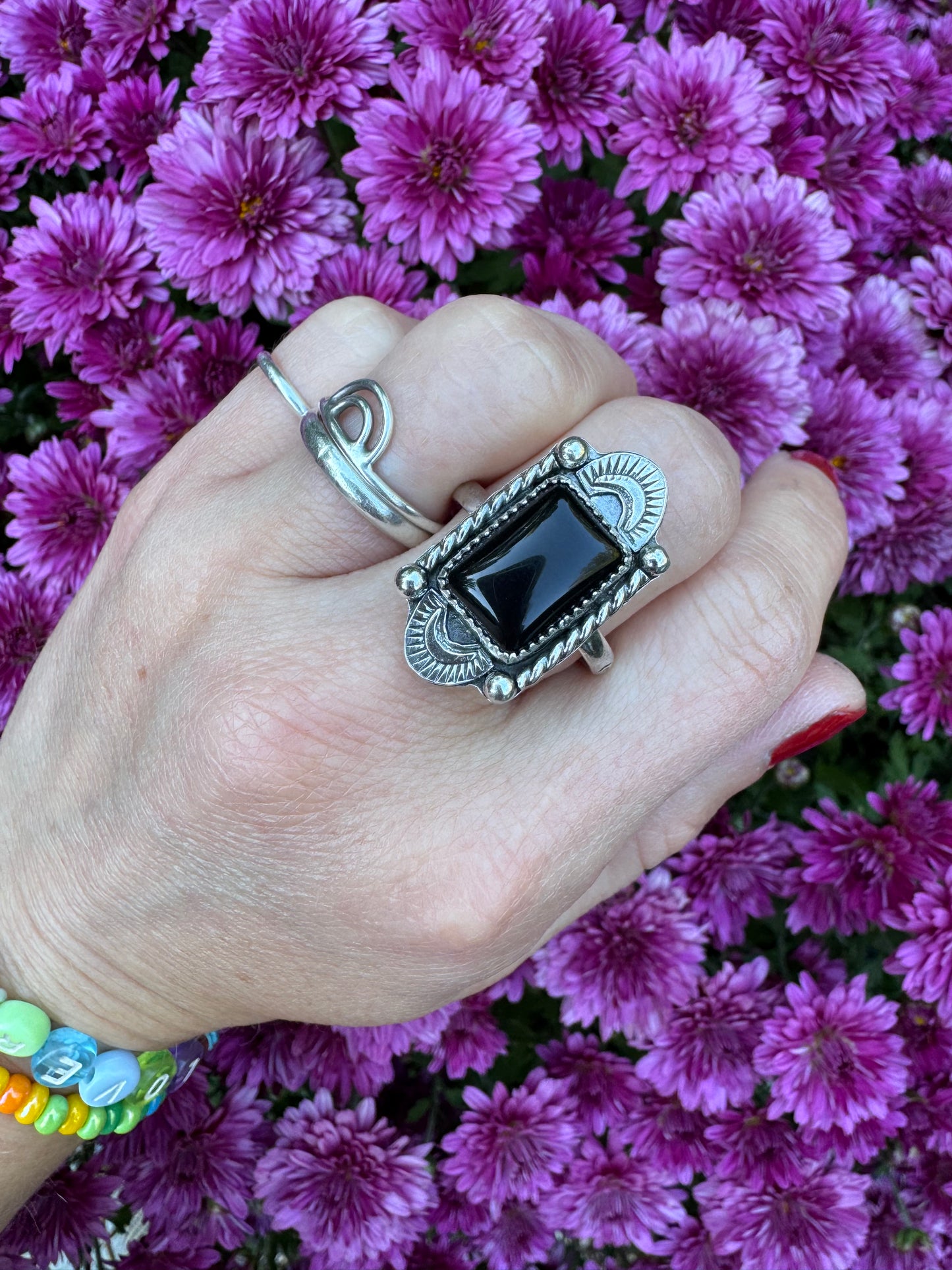 Onyx "Castella" Ring - Size 10 1/4