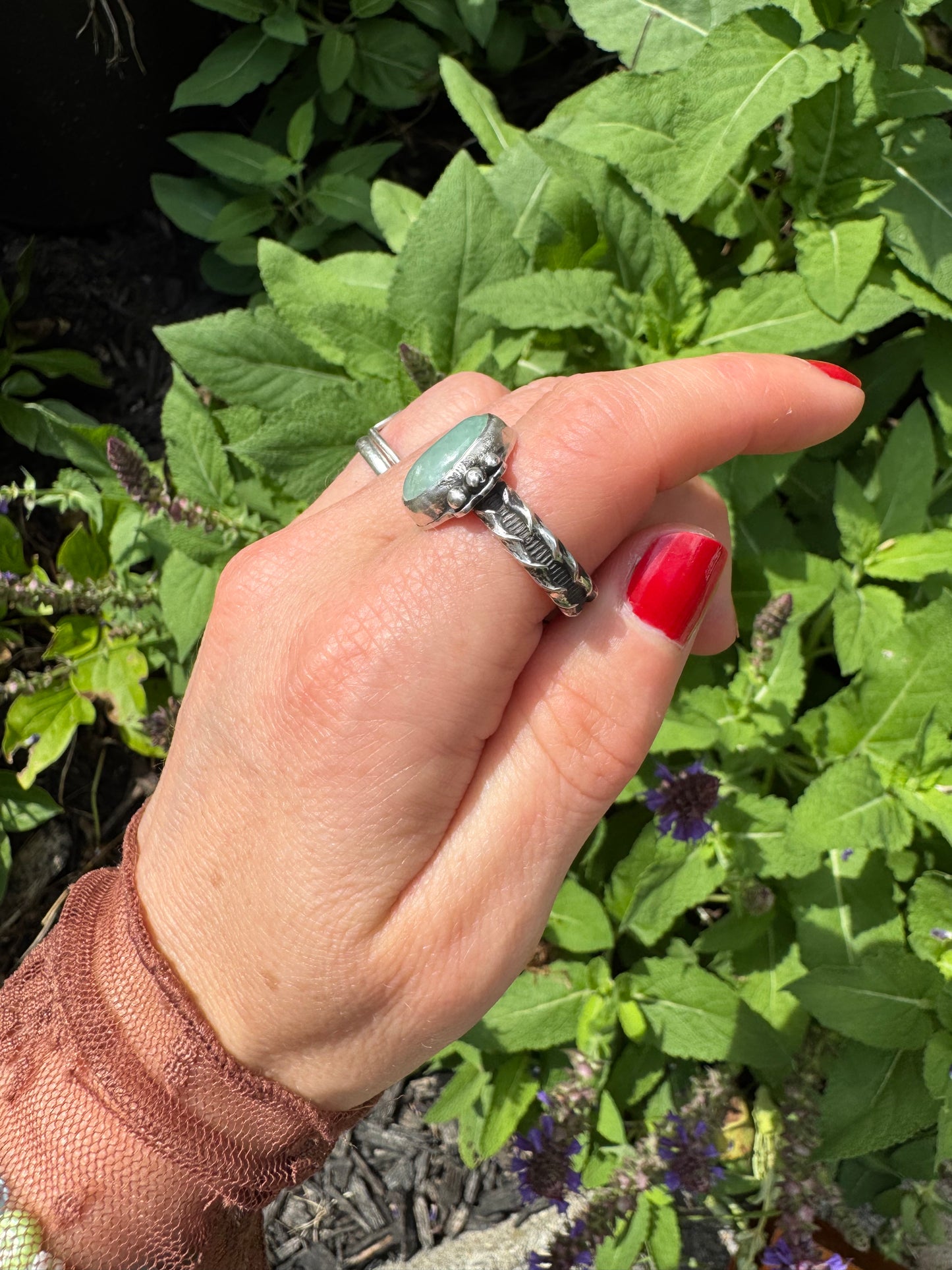 Jade "Waypoint" Ring - Size 8 1/4
